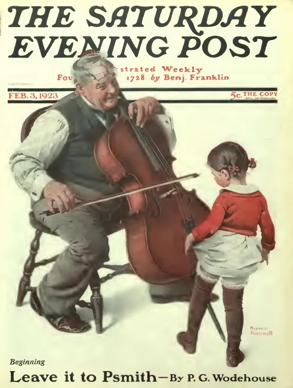 Grandpa's Little Ballerina by Norman Rockwell